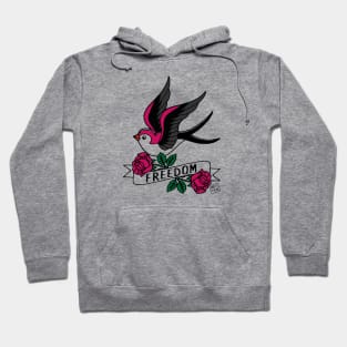 Freedom Swallow Tattoo Hoodie